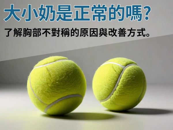 大小奶是正常的嗎？了解胸部不對稱的自然美，與如何改善大小奶