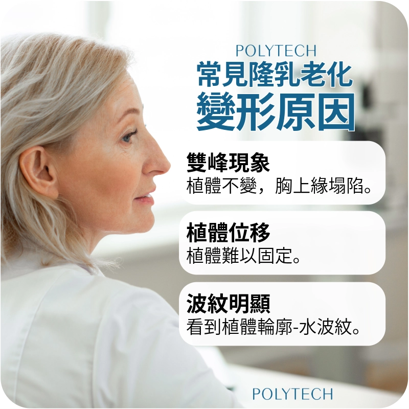 常見x隆乳老化變形案例